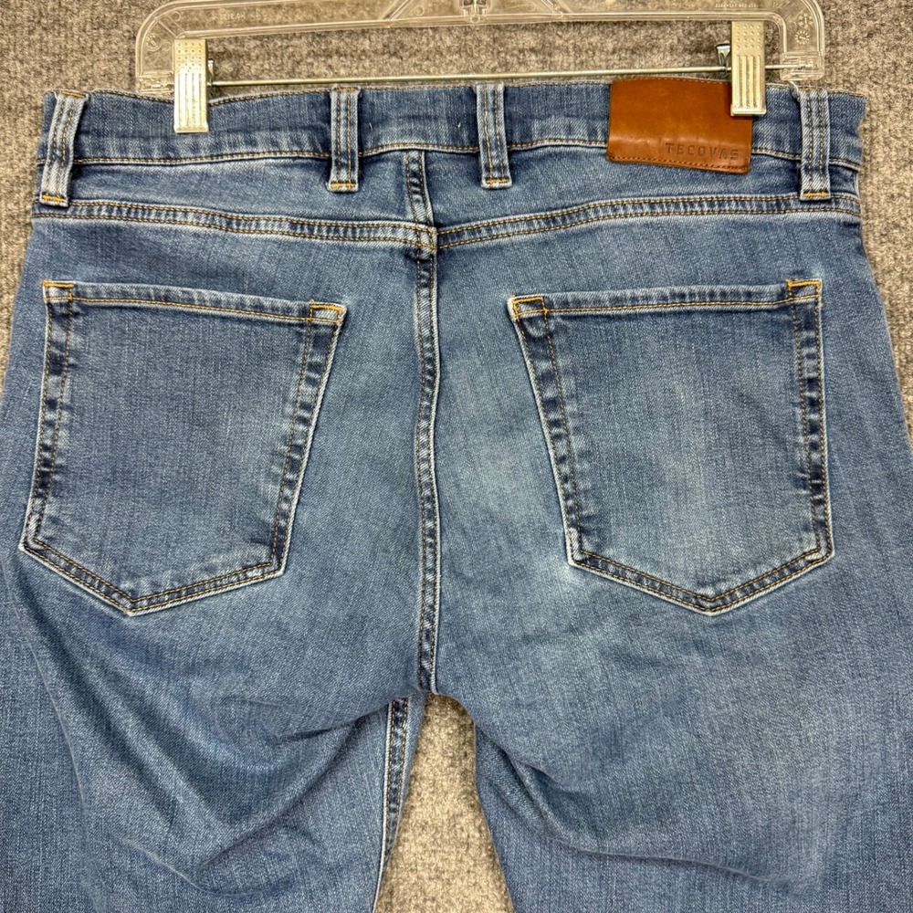Tecovas Slim Jean Mens 32x32 Blue Premium Stretch Denim Cotton Blend Western - Picture 14 of 16
